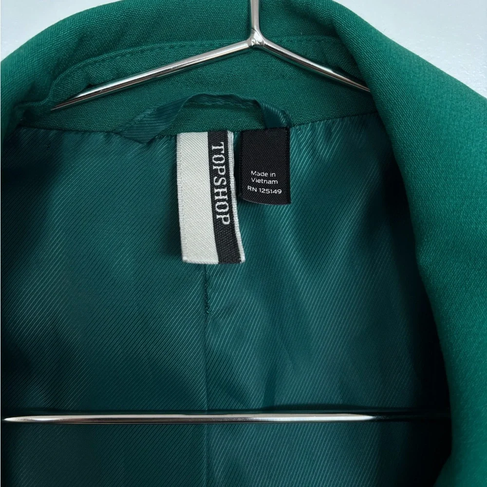Topshop Green Blazer Jacket - Picture 4 of 10